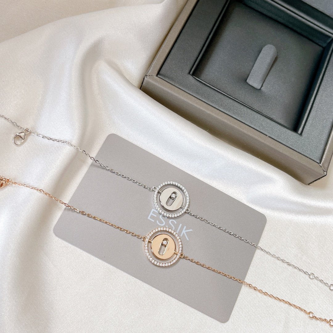 [Mysitc]  MOVE PAVED DIAMOND BRACELET
