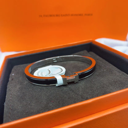 [Mystic]CLASSIC HM CLIC BLACK 8MM ENAMEL BRACELET