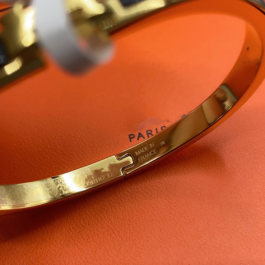 [Mystic]CLASSIC HM CLIC BLACK 8MM ENAMEL BRACELET