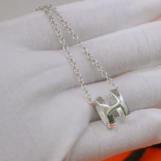 [Mystic]HM NECKLACE H LETTER OVAL SERIES