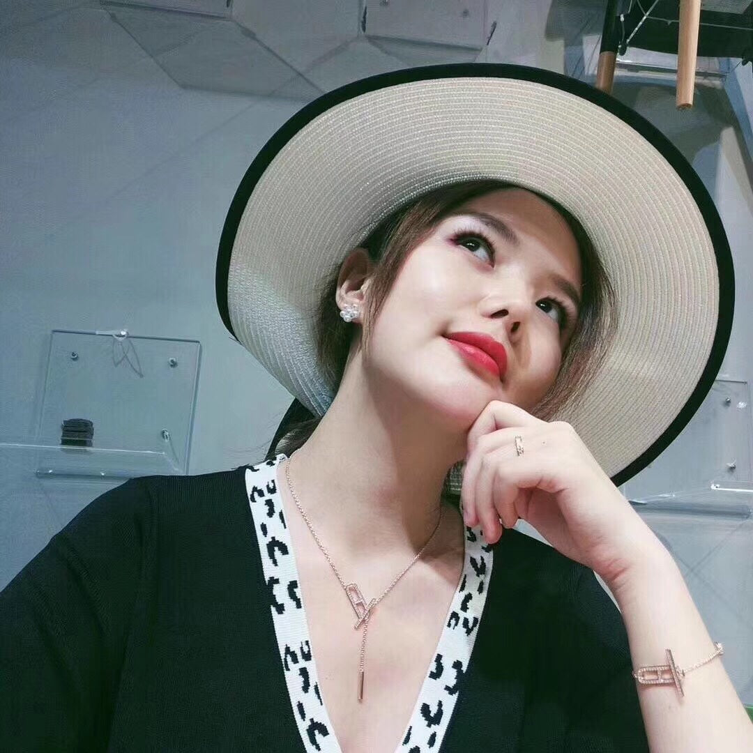 [Mystic]HM NECKLACE PLATINUM ROSE GOLD DIAMOND