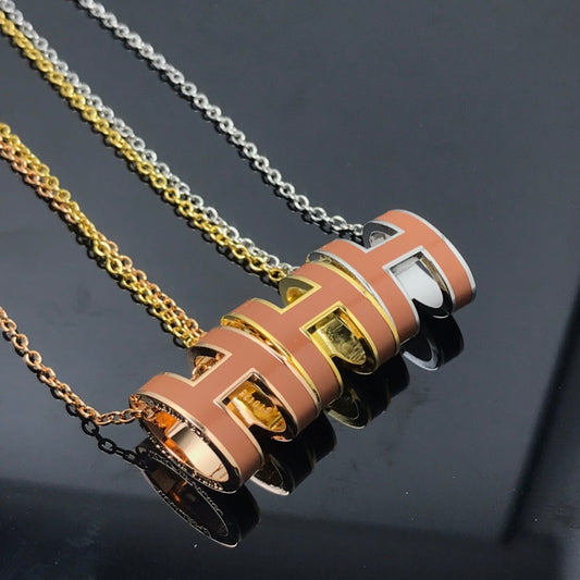 [Mystic]H NECKLACE BROWN