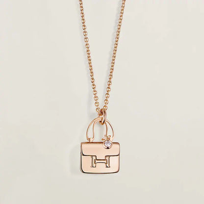 [Mystic]AMULETTE PEDANT ROSE GOLD NECKLACE