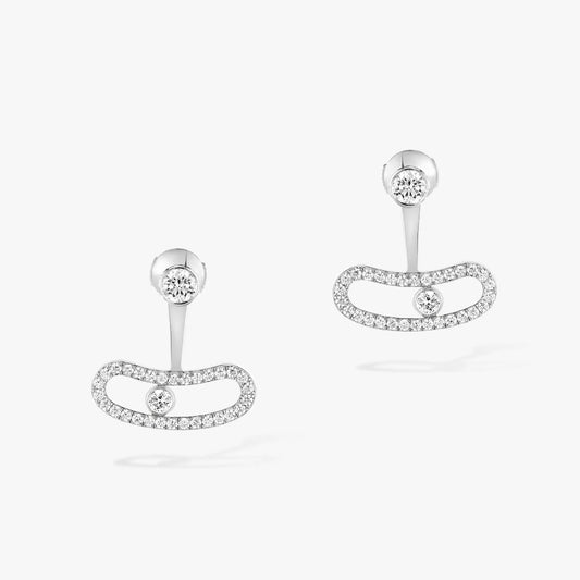[Mysitc] MOVE UNO SILVER DIAMOND EARRINGS