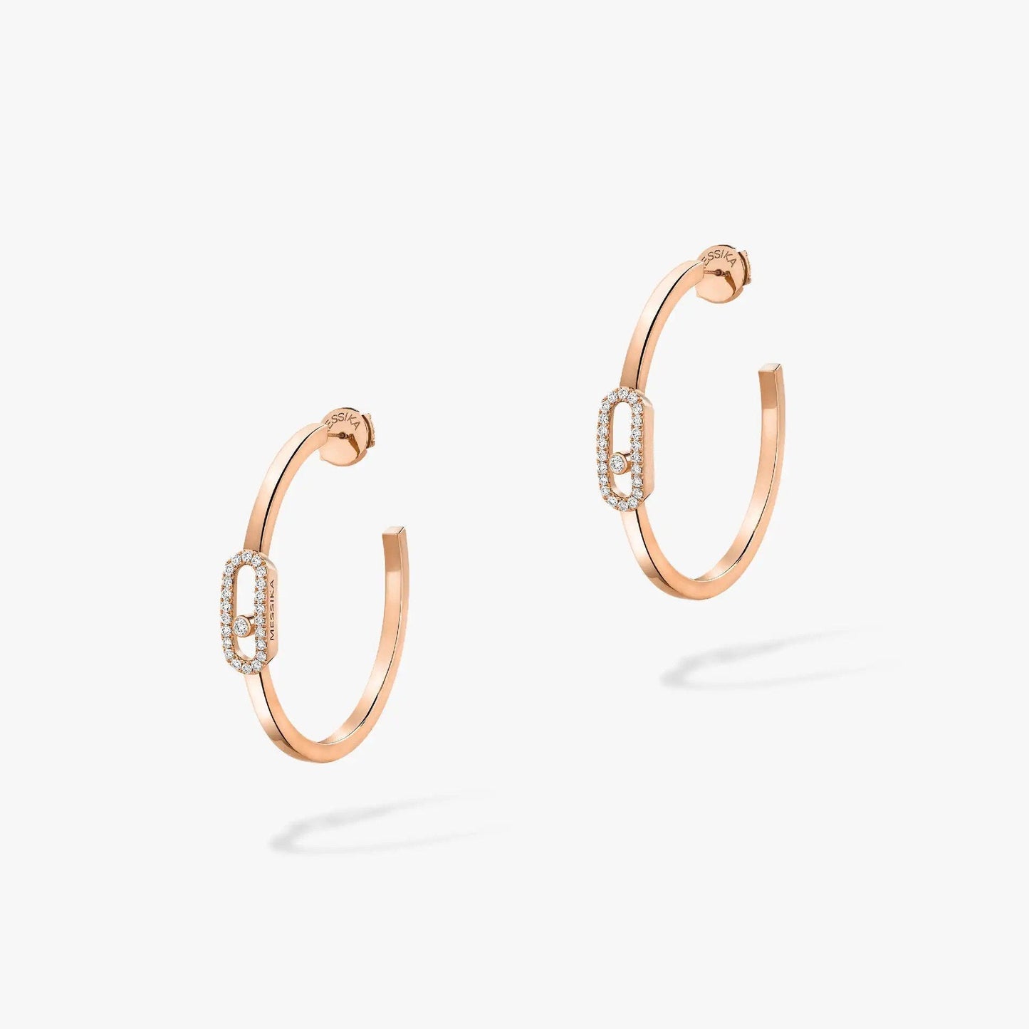 [Mysitc] CREOLES MOVE UNO PM DIAMOND EARRINGS