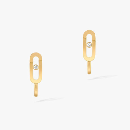 [Mysitc] CREOLES MOVE UNO MINI 1 DIAMOND EARRINGS