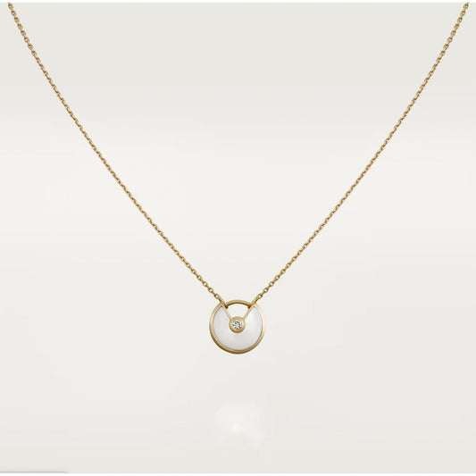 [Mystic]AMULETTE ROSE GOLD MOP NECKLACE