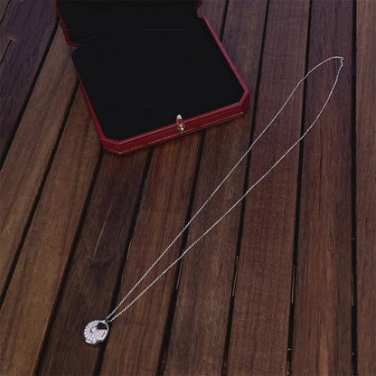 [Mystic]AMULETTE SILVER FULL DIAMOND NECKLACE