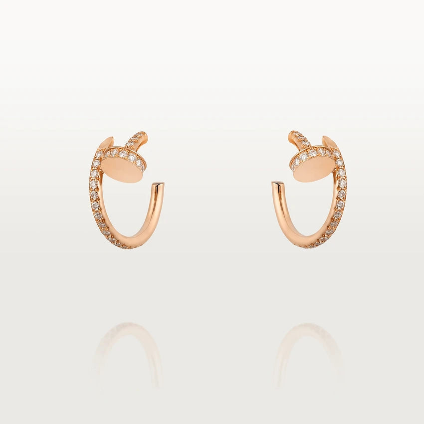 [Mystic]JUSTE EARRINGS 12.75MM PINK GOLD DIAMOND