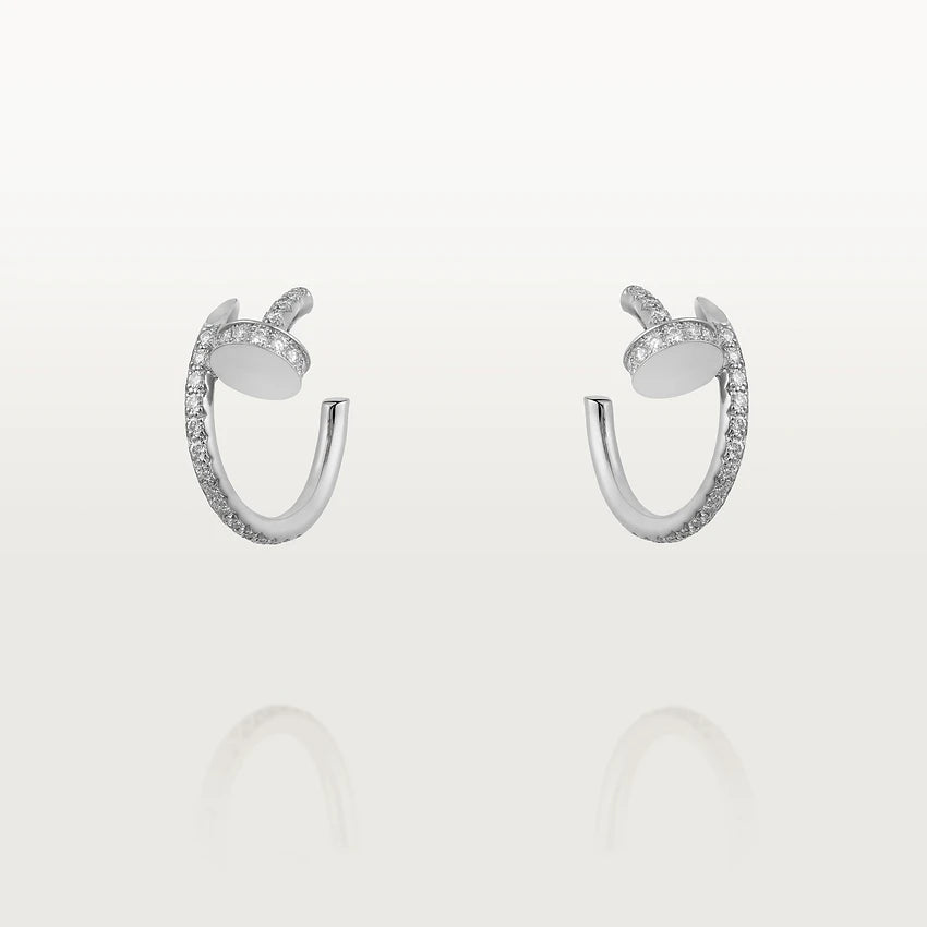 [Mystic]JUSTE EARRINGS 12.75MM SILVER DIAMOND