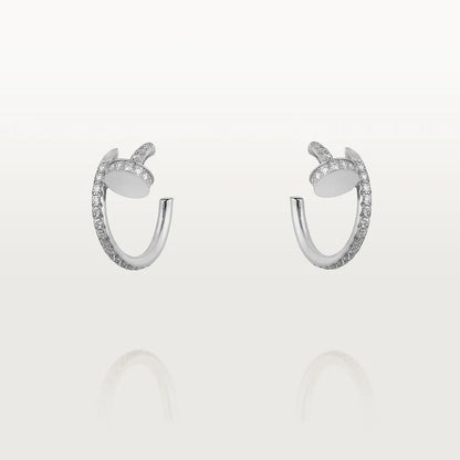 [Mystic]JUSTE EARRINGS 12.75MM SILVER DIAMOND