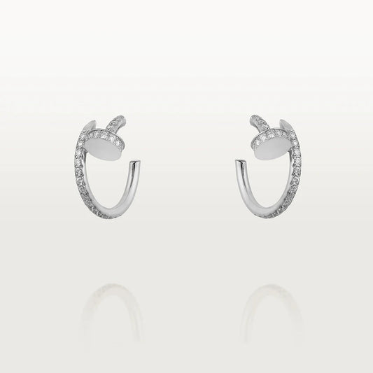 [Mystic]JUSTE EARRINGS 12.75MM SILVER DIAMOND