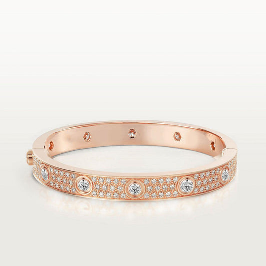 [Mystic]LOVE BRACELET 6.1MM DIAMOND-PAVED 10 BIG DIAMONDS