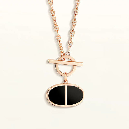 [Mystic]CHAINE VERSO BLACK CERAMIC NECKLACE