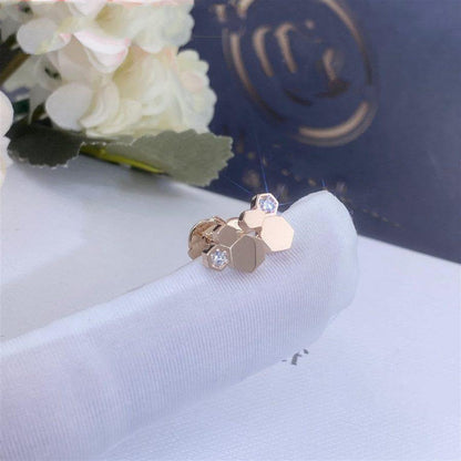 [Mystic]BEE LOVE PINK GOLD DIAMOND EARRINGS