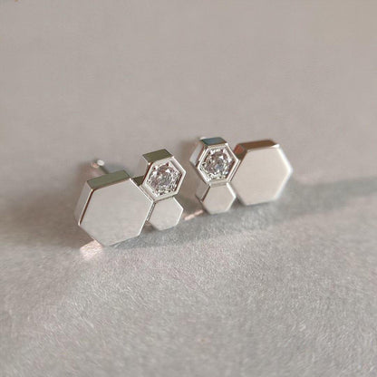 [Mystic]BEE LOVE SILVER DIAMOND EARRINGS