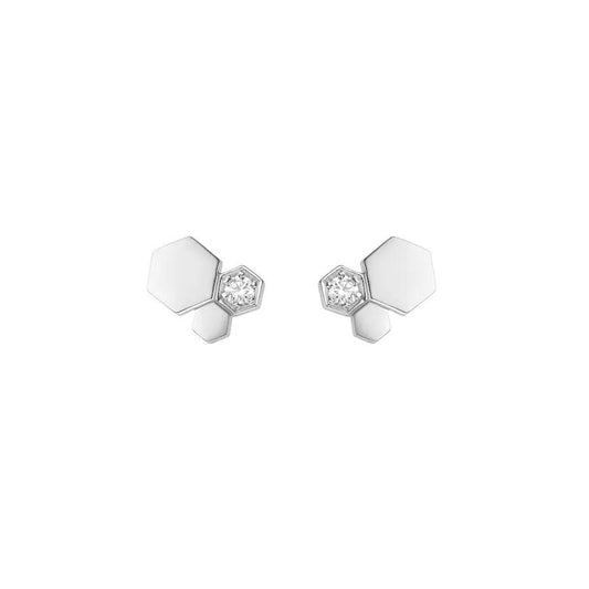 [Mystic]BEE LOVE SILVER DIAMOND EARRINGS