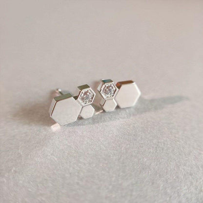 [Mystic]BEE LOVE SILVER DIAMOND EARRINGS
