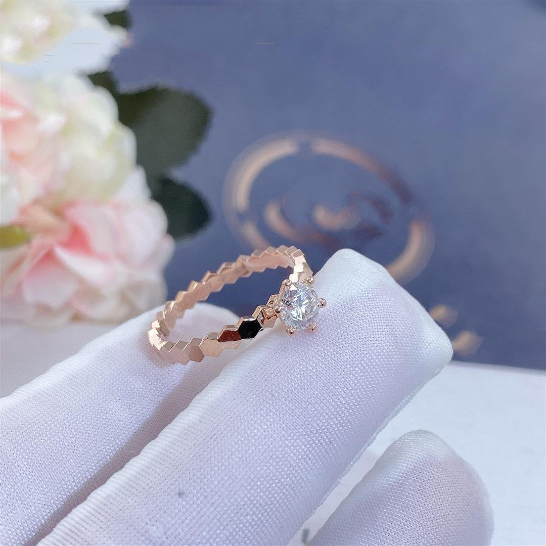 [Mystic]BEE LOVE RING PINK GOLD 1 DIAMOND