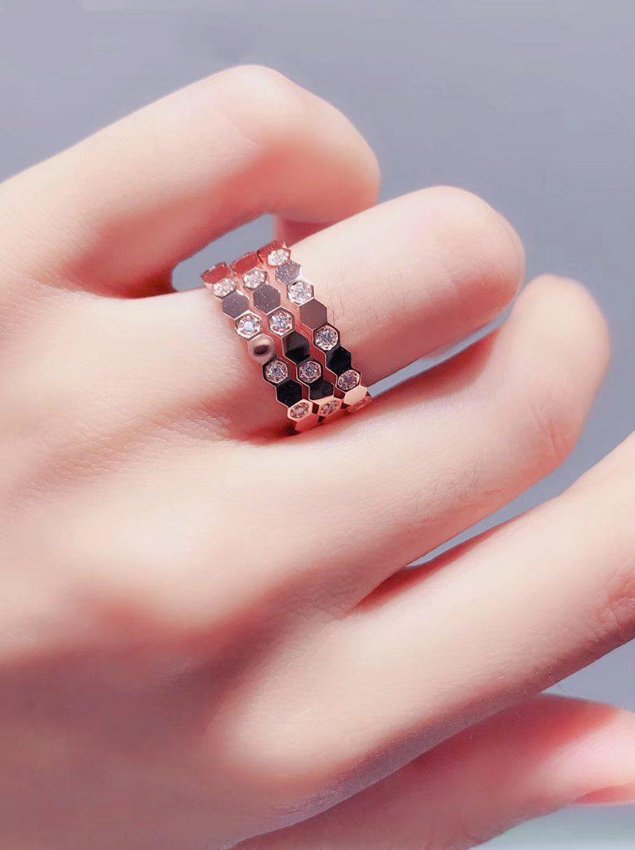 [Mystic]BEE LOVE RING PINK GOLD DIAMOND