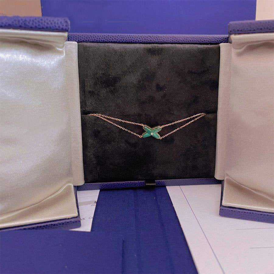 [Mystic]JEUX BRACELET MALACHITE PINK GOLD 1 DIAMOND