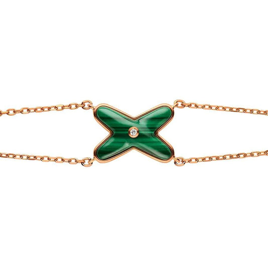 [Mystic Crown]JEUX BRACELET MALACHITE PINK GOLD 1 DIAMOND