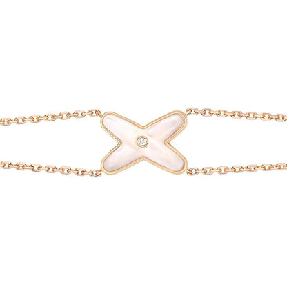 [Mystic]JEUX BRACELET WHITE MOP PINK GOLD 1 DIAMOND
