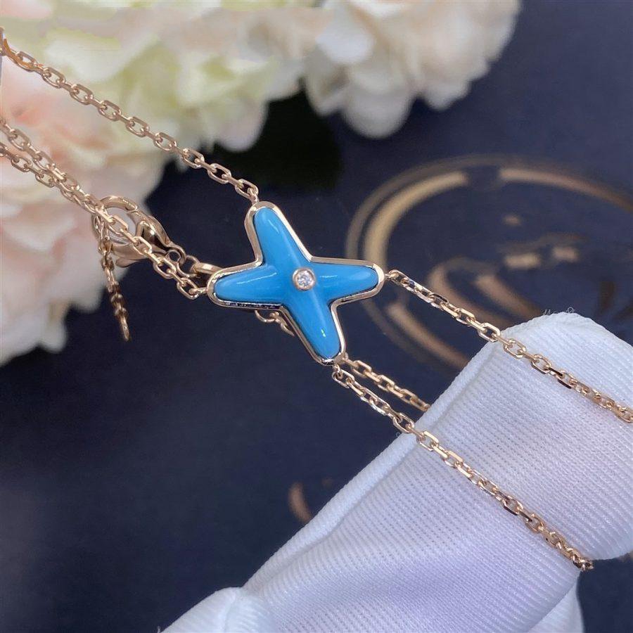 [Mystic]JEUX BRACELET TURQUOISE PINK GOLD 1 DIAMOND