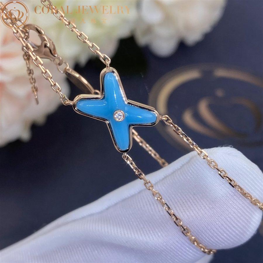 [Mystic]JEUX BRACELET TURQUOISE PINK GOLD 1 DIAMOND
