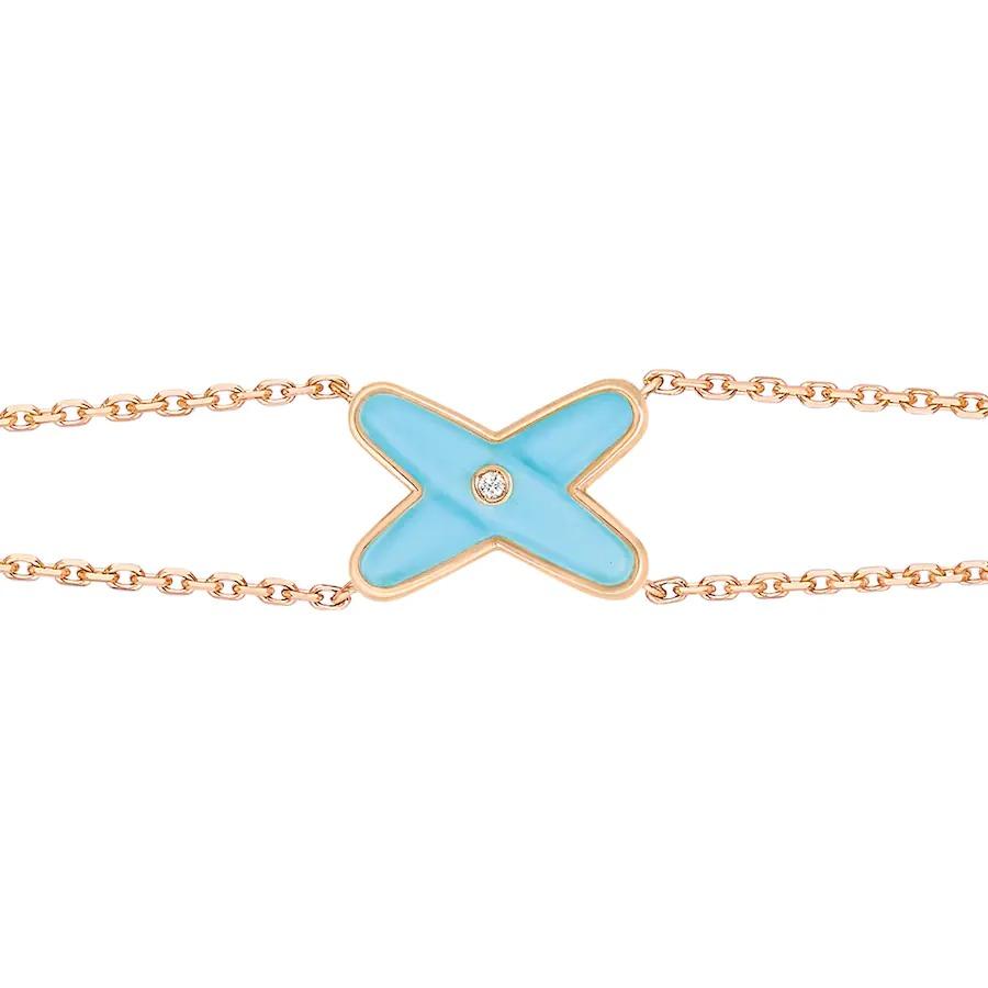 [Mystic]JEUX BRACELET TURQUOISE PINK GOLD 1 DIAMOND