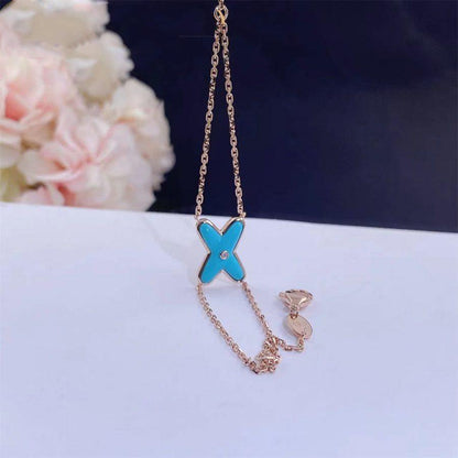 [Mystic]JEUX BRACELET TURQUOISE PINK GOLD 1 DIAMOND