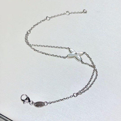[Mystic]JEUX BRACELET WHITE MOP SILVER 1 DIAMOND