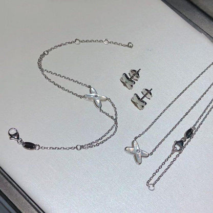 [Mystic]JEUX BRACELET WHITE MOP SILVER 1 DIAMOND