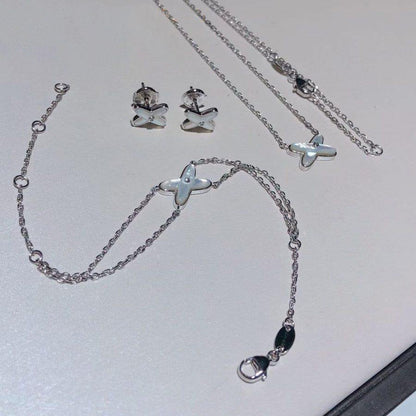 [Mystic]JEUX BRACELET WHITE MOP SILVER 1 DIAMOND