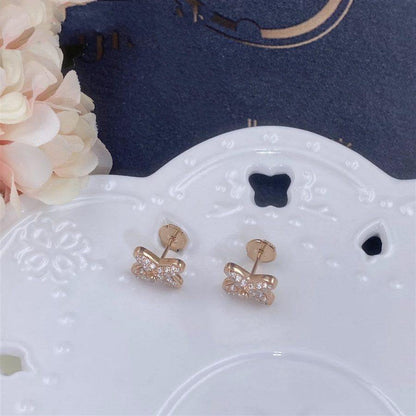 [Mystic]JEUX DE PINK GOLD DIAMOND EARRINGS