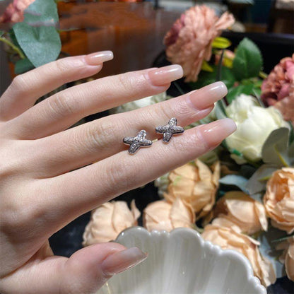 [Mystic]JEUX DE SILVER DIAMOND EARRINGS