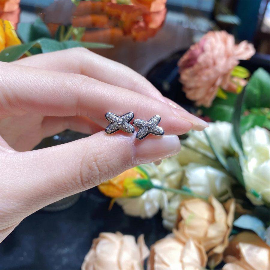 [Mystic]JEUX DE SILVER DIAMOND EARRINGS