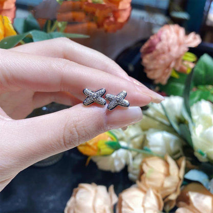 [Mystic]JEUX DE SILVER DIAMOND EARRINGS