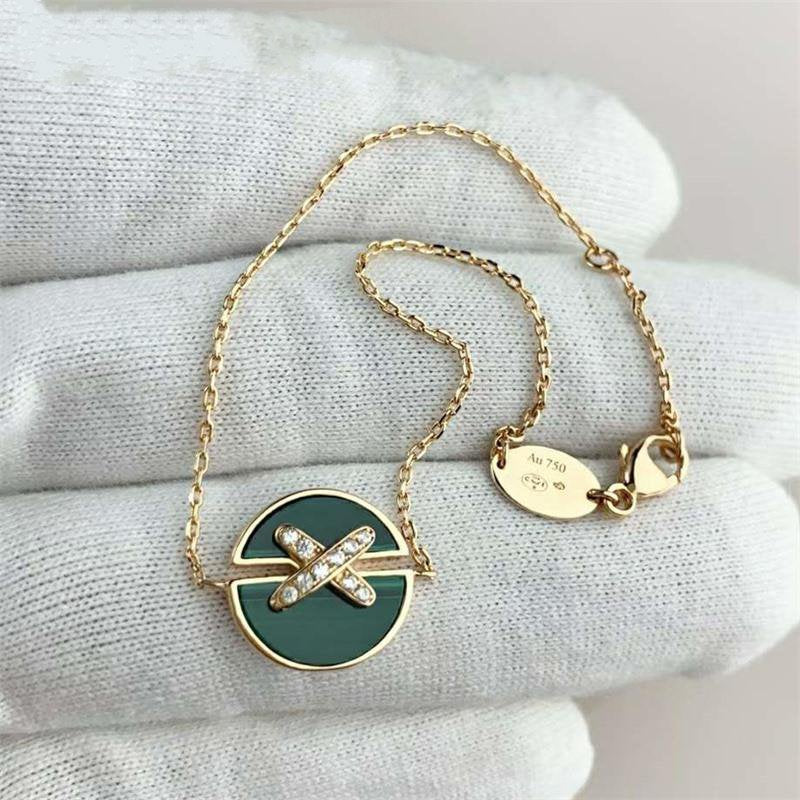 [Mystic]JEUX DE BRACELET MALACHITE PINK GOLD DIAMONDS