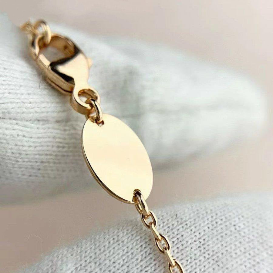 [Mystic]JEUX DE BRACELET MALACHITE PINK GOLD DIAMONDS