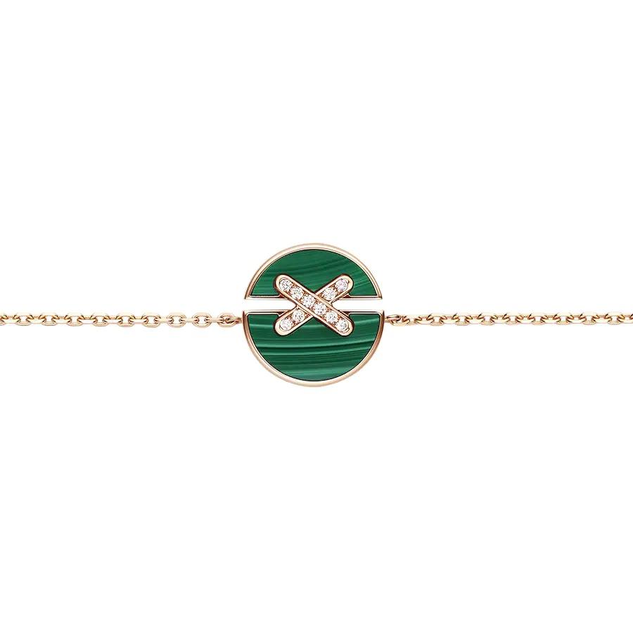 [Mystic]JEUX DE BRACELET MALACHITE PINK GOLD DIAMONDS
