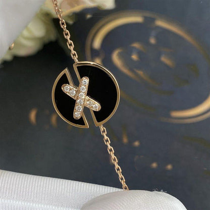 [Mystic]JEUX DE BRACELET ONYX PINK GOLD DIAMOND