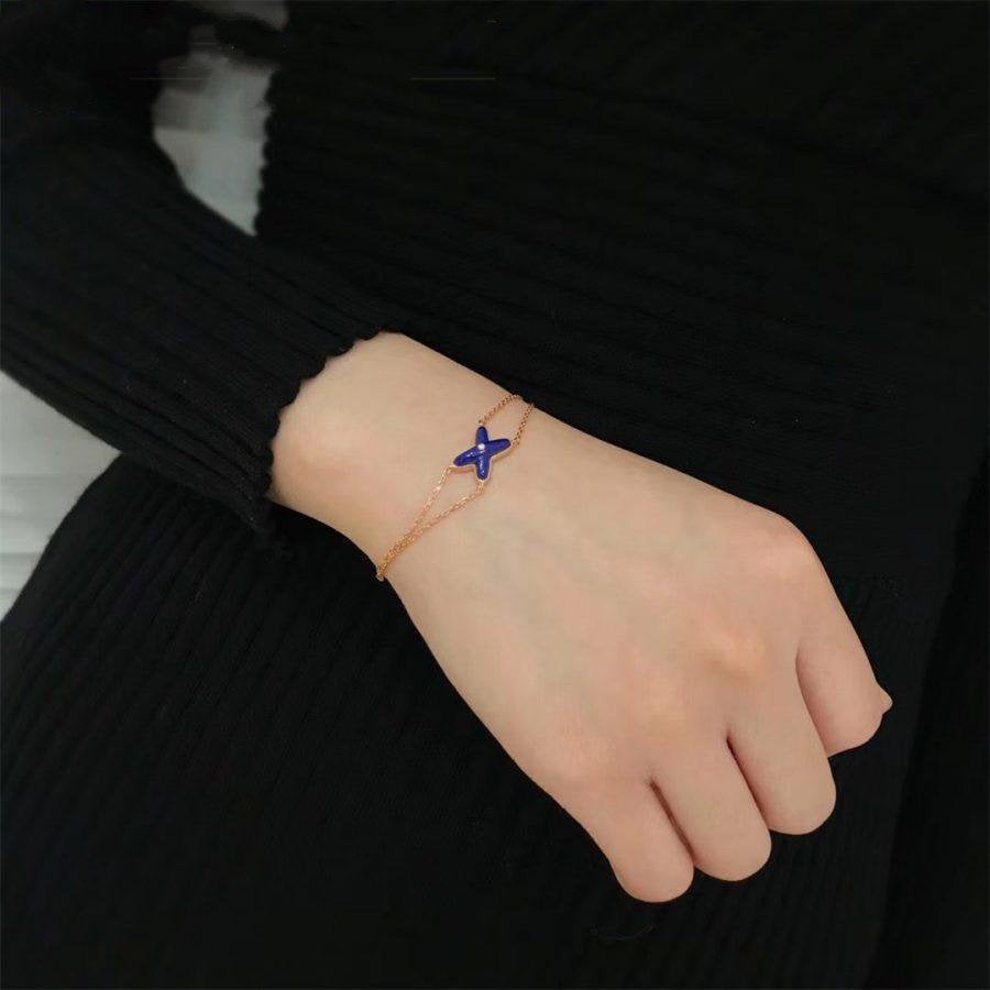 [Mystic]Hollow Design Four-Leaf Clover Flower Shape Ring