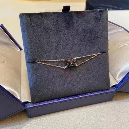 [Mystic]JEUX BRACELET ONYX PINK GOLD 1 DIAMOND