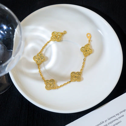 [Mystic]CLOVER 5 MOTIFS BRONZING BRACELET