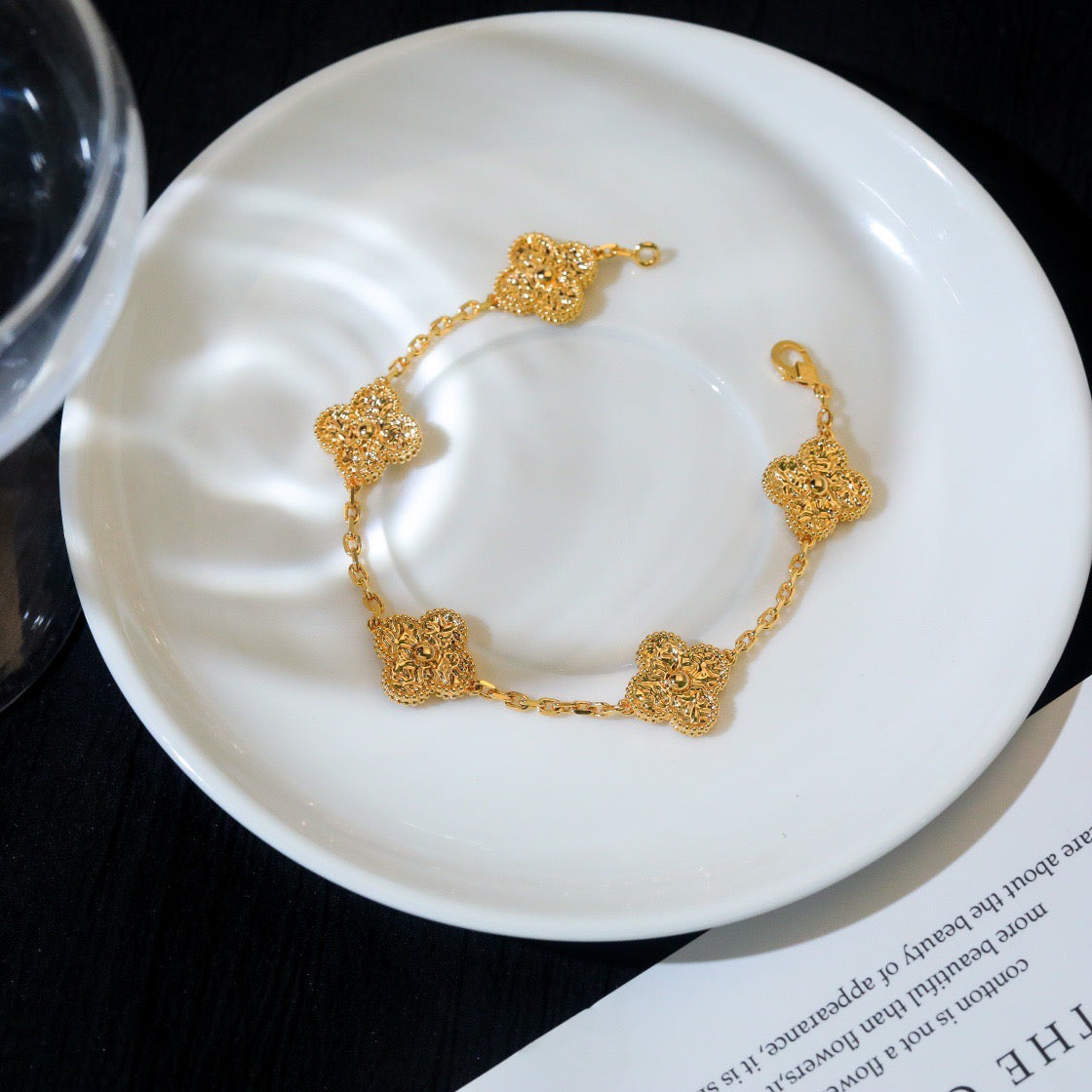 [Mystic]CLOVER 5 MOTIFS BRONZING BRACELET