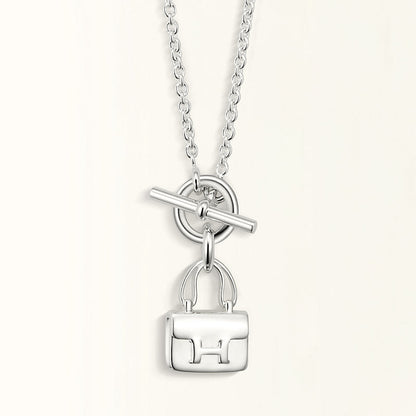 [Mystic]POP H PEDANT SILVER NECKLACE