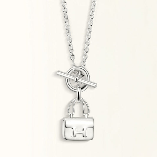 [Mystic]POP H PEDANT SILVER NECKLACE