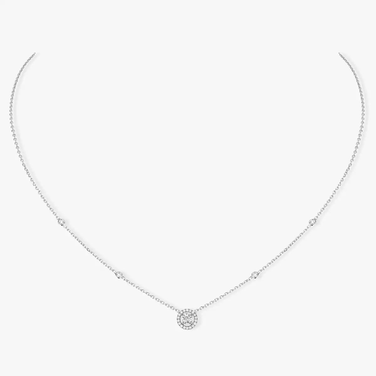 [Mysitc] Diamond Necklace 0,20ct Brilliant Shape Joy
