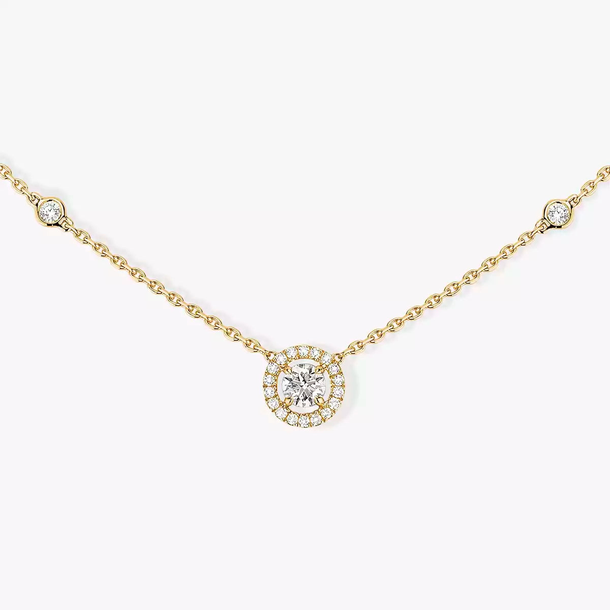 [Mysitc] Diamond Necklace 0,20ct Brilliant Shape Joy